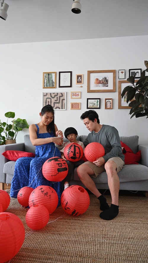 有关一起,中国新年,中国灯笼的免费素材视频