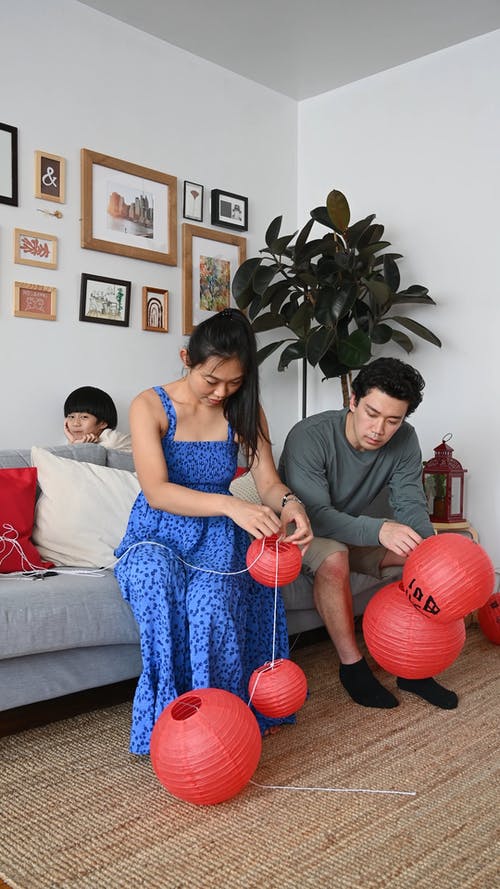 有关一起, 中国新年, 人的免费素材视频