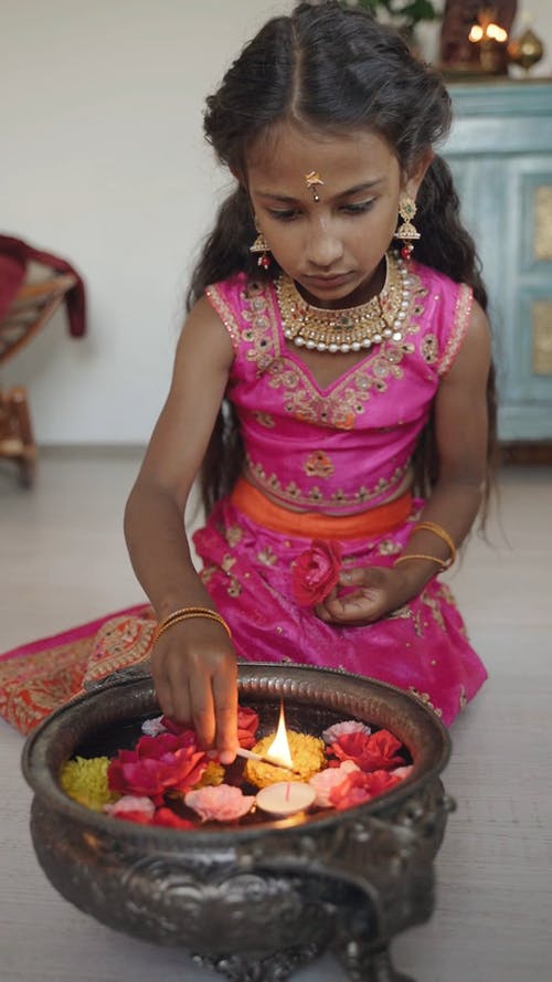 有关假日, 垂直视频, 女孩的免费素材视频