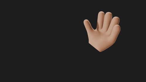 有关三维, 动画, 招手的免费素材视频