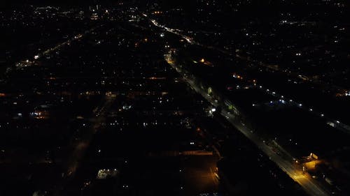 有关在晚上, 城市, 城市的灯光的免费素材视频