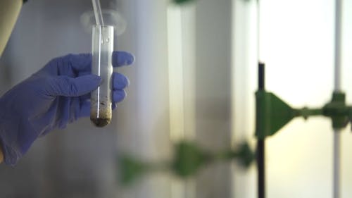 有关乳胶手套, 吸管, 实验室玻璃器皿的免费素材视频