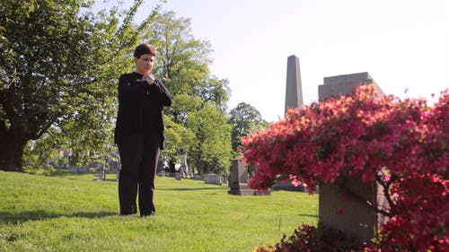 有关回忆, 墓园, 孤单的免费素材视频