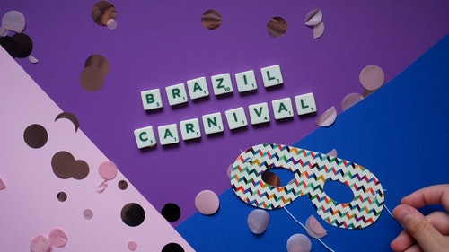 有关俯视图,字母,巴西狂欢节的免费素材视频