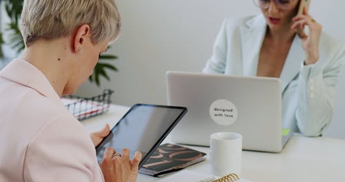 有关个人, 互联网, 全女同性恋办公室的免费素材视频