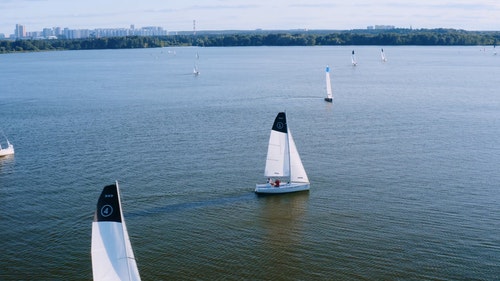 有关帆船,水,空拍图的免费素材视频