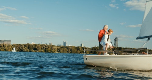 有关帆船,年轻人,海水的免费素材视频