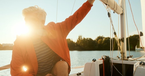有关帆船,成人,有胡子的人的免费素材视频