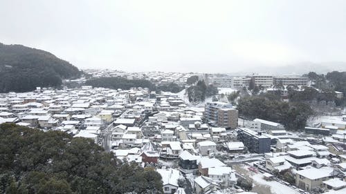 有关下雪的, 冬季, 房子的免费素材视频