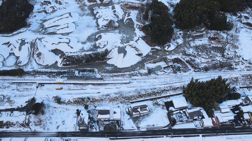 有关冬季,动车,城镇的免费素材视频