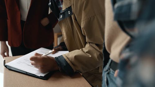 有关协议, 写作, 文件的免费素材视频