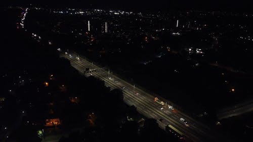 有关动车, 城市之光, 夜灯的免费素材视频