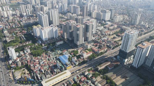 有关动车, 城市, 塔的免费素材视频