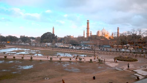 有关badshahi清真寺, 巴基斯坦, 市区的免费素材视频