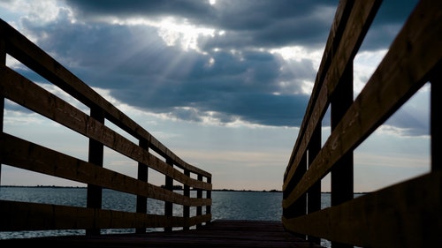 有关低角度,太阳,木码头的免费素材视频