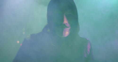 有关匿名, 匿名面具, 烟雾效果的免费素材视频