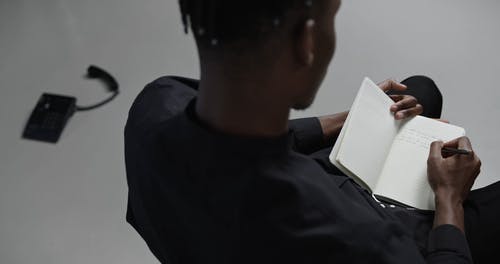 有关俯视图, 做笔记, 向上丢的免费素材视频