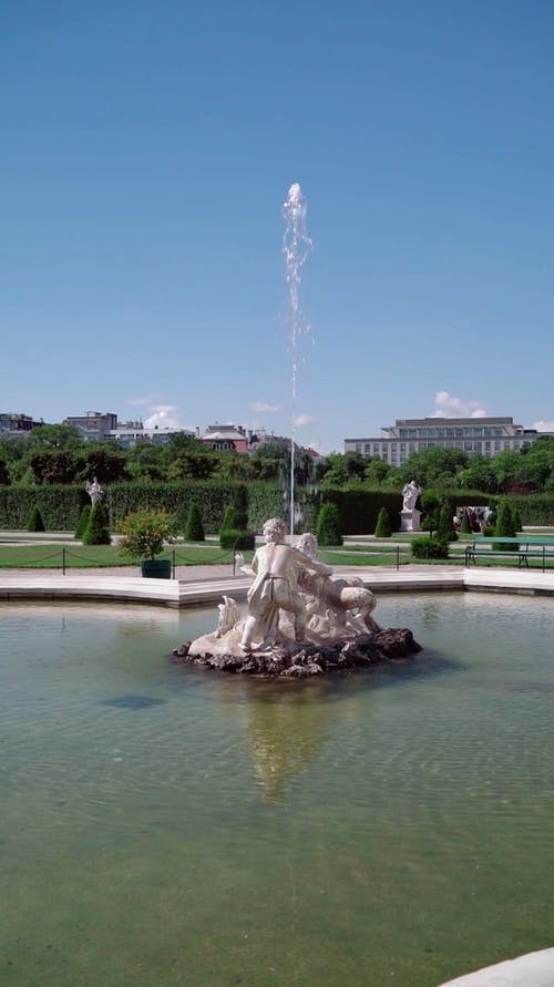 有关喷泉, 垂直视频, 天使的免费素材视频