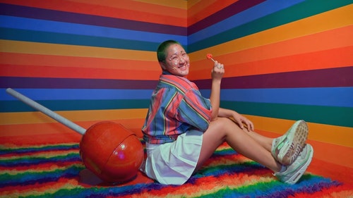 有关地毯,坐,彩虹的免费素材视频