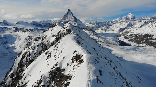 有关冬季, 天性, 山背景的免费素材视频