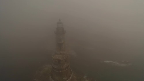 有关有雾,漆黑,灯塔的免费素材视频
