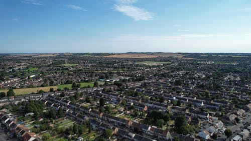 有关居住区, 房子, 空中镜头的免费素材视频