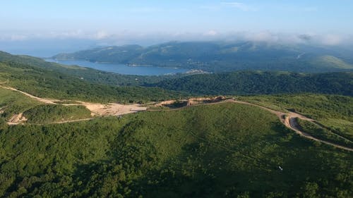 有关天性, 山, 空中镜头的免费素材视频