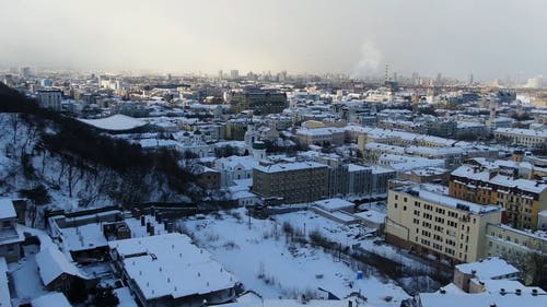 有关冬季, 城市, 城镇的免费素材视频