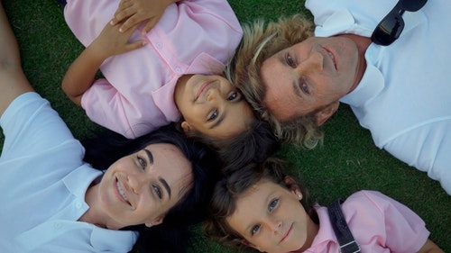 有关一起,俯视图,女儿的免费素材视频