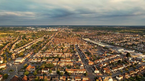 有关城镇,居住区,屋顶的免费素材视频