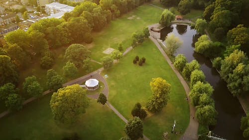 有关公园, 树木, 湖的免费素材视频