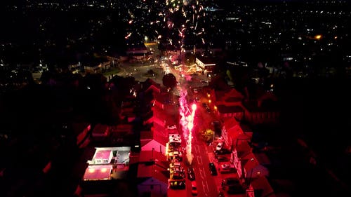 有关城镇, 晚上的时间, 村庄的免费素材视频