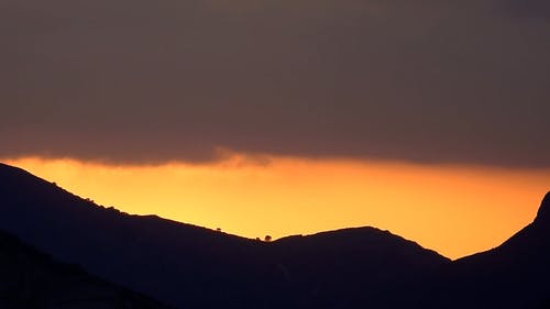 有关优美的风景, 剪影, 山的免费素材视频