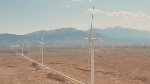 有关再生能源, 沙漠, 空拍机连续镜头的免费素材视频