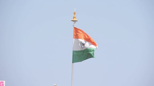 有关印度, 印度国旗, 天空的免费素材视频