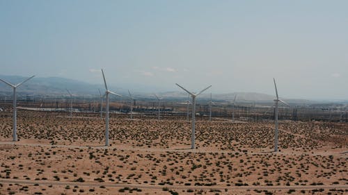 有关再生能源, 沙漠, 空拍图的免费素材视频