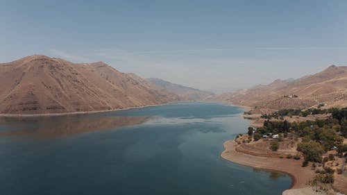 有关水体, 湖, 空中镜头的免费素材视频