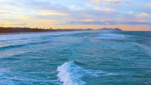 有关多云的天空, 慢动作, 日落的免费素材视频