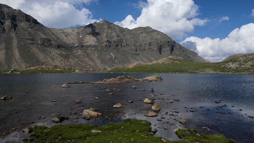 有关人,山,山峰的免费素材视频