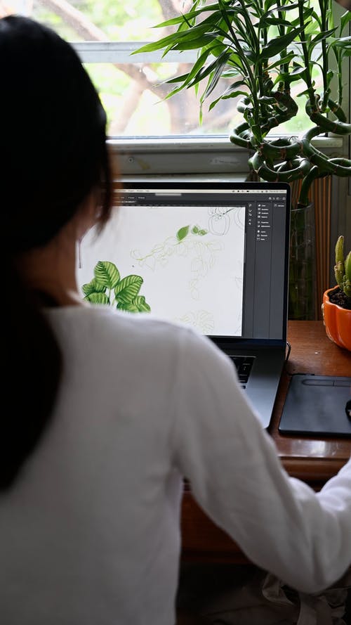 有关创造力, 后视图, 图形输入板的免费素材视频