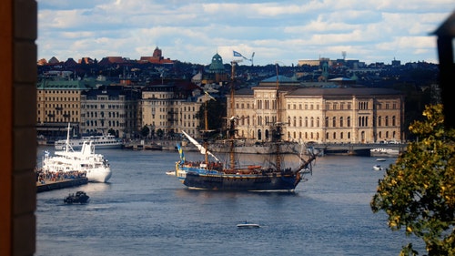 有关哥德堡,帆船,斯德哥尔摩的免费素材视频