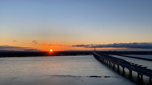 有关基础设施,延时摄影,日出的免费素材视频