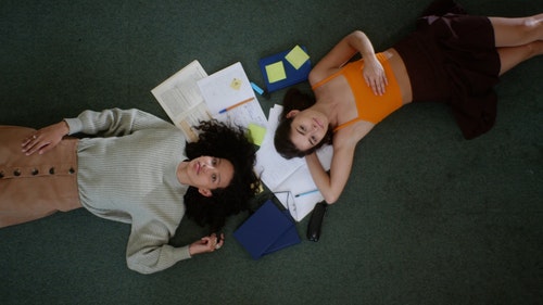 有关俯视图,友谊,在地上的免费素材视频