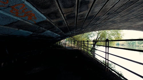 有关在桥下,天,户外的免费素材视频