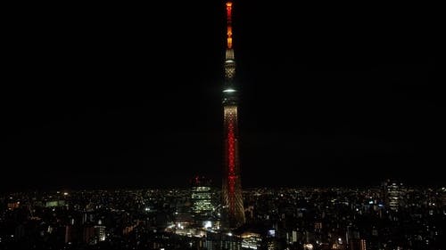 有关东京晴空塔, 城市, 塔的免费素材视频