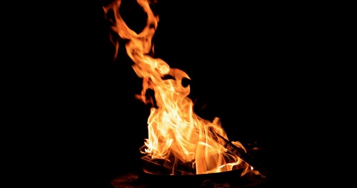 有关壁炉,大火,漆黑的免费素材视频