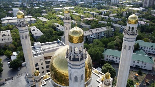 有关哈萨克斯坦, 清真寺, 空中拍摄的免费素材视频