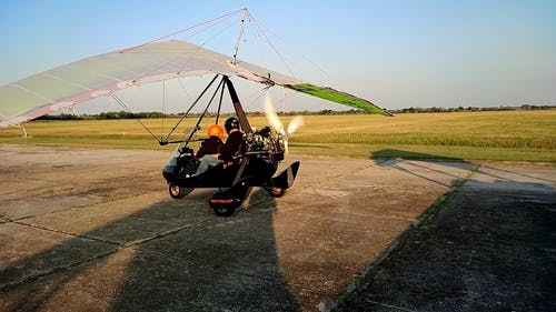 有关交通方式, 冒险, 动力悬挂式滑翔机的免费素材视频