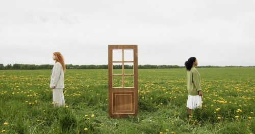 有关一对,侧面图,同性的免费素材视频