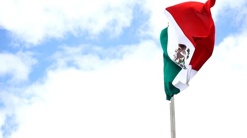 有关墨西哥, 墨西哥国旗, 天空的免费素材视频